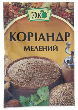 Приправа Еко Коріандр, мелений, 20 г